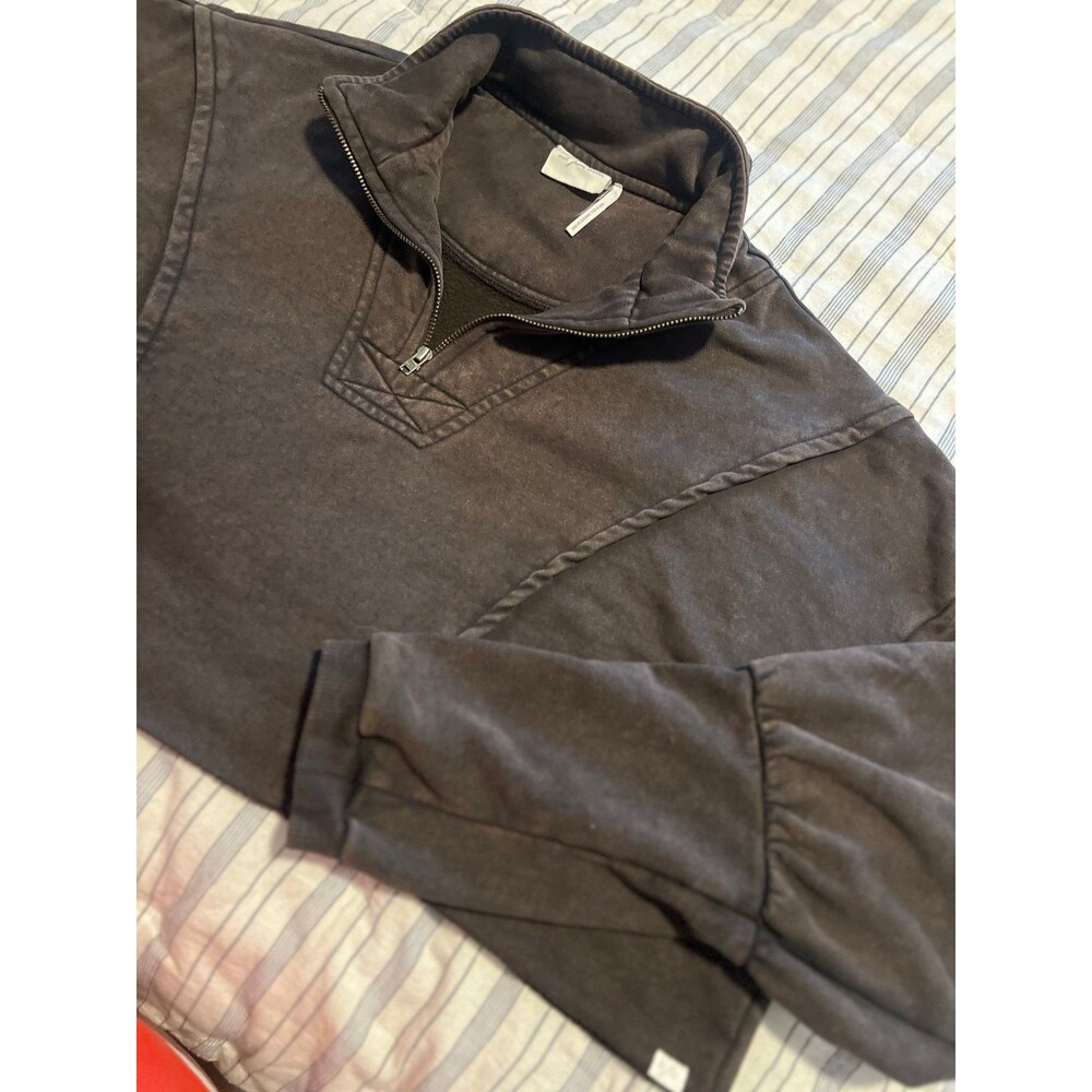 Urban Outfitters Out from Under 1/4 Zip Cropped Sweatshirt Women’s Size Large - Picture 10 of 12